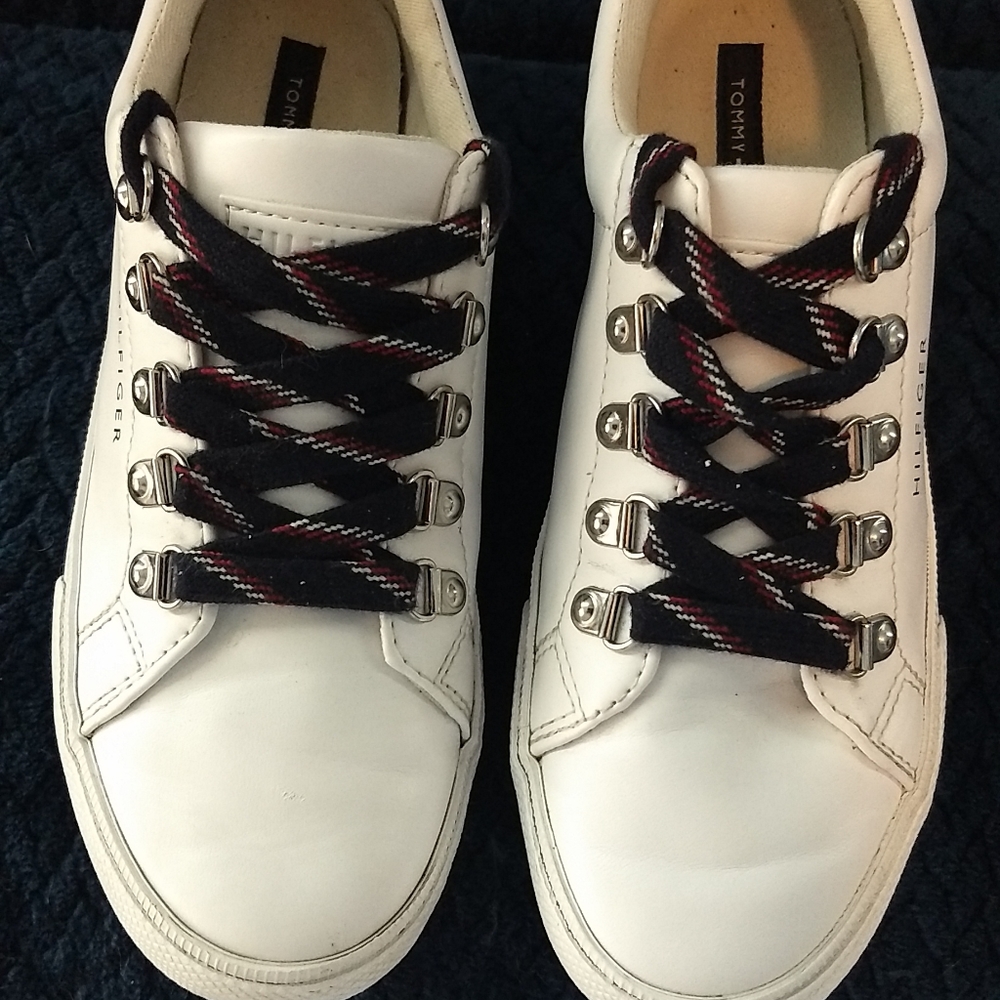 Tommy Hilfiger White Sneakers Size 5.5M